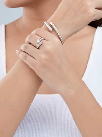 Open Cuff Kada and Ring Set