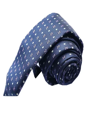 Rare Combee Premium Slik Formal Free Size Navy Blue Microfiber Necktie With Pocket Squre Perfect for Weddings and Parties