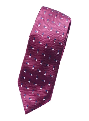 Premium Slik Formal Free Size Maroon Microfiber Necktie with a Box for Men - Perfect for Weddings and Parties