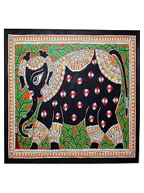 Palak Saxena Madhubani Elephant Paintig
