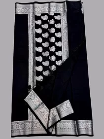 Warm Silk Saree with Full Zari Weaving – Elegant Shine with Running Blouse Piece
