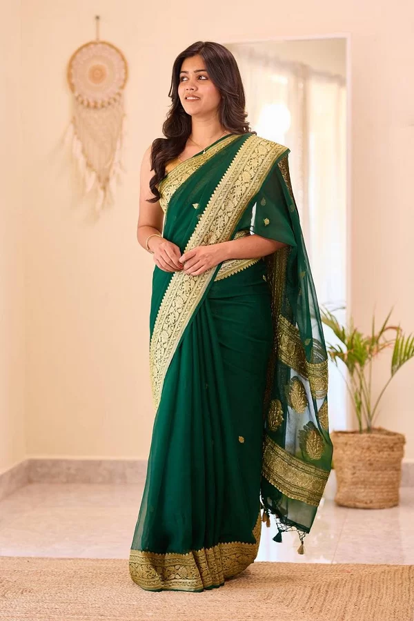 Soft Lilan Cotton Slab Weaving Saree with Rich Weaving Blouse | Lightweight & Elegant