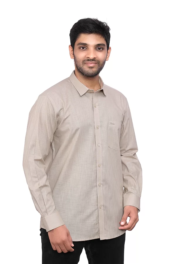 cotton linen mens formal shirt
