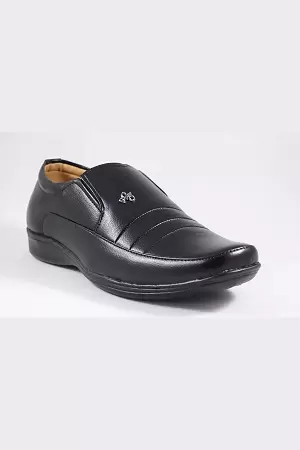 WUGO::Latest Trendy Men Formal Shoes|Black Moccasin Shoes|Office Shoes For Men's & Boys-MOCCASIN02-BLK