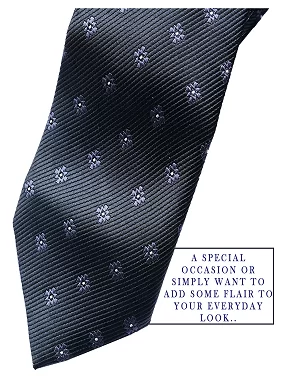 Premium Slik Formal Free Size Black  Microfiber Necktie with a Box for Men - Perfect for Weddings and Parties