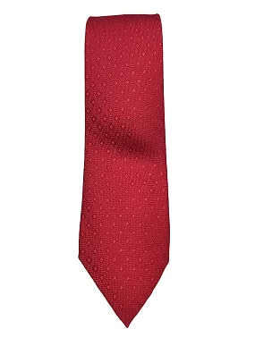 Rare Combee Men's Formal Red Silk Necktie, Self Design Premium Fabric Superior Finishing with Pocket Squre