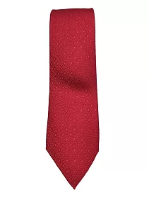 Rare Combee Men's Formal Red Silk Necktie, Self Design Premium Fabric Superior Finishing with Pocket Squre