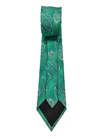 Rare Combee Premium Gold Sea Green Silk Necktie Luxurious Finishing with Pocket Square & Cufflinks for Weeding, Corporate, Meeting, Party's, Reception, Gift, Business, Office