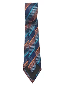 Rare Combee Navy Blue Luxurious Premium Gold  Silk Necktie with Pocket Square, Tie Pin & Cufflinks for Party's, Reception, Gift, Business, Office, Weeding, Corporate, Meeting  