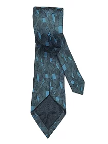 Ultra-Premium Grey Silk Necktie for Men Matching Cufflinks with a Pocket Square 