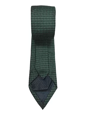 Ultra-Premium Green Silk Necktie for Men Matching Cufflinks with a Pocket Square. 