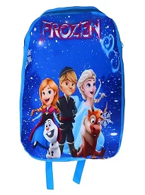 PALAK SAXENA Cartoon Printed Kids School Backpack - Lightweight, Durable, and Stylish for Boys and Girls (Blue, Frozen)
