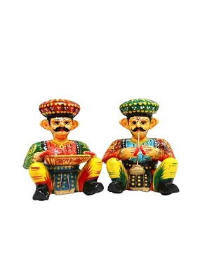 PALAK SAXENA Handcrafted Indian Musicians Decorative Indian Band Set Traditional Decorative Showpiece