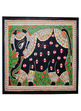 Palak Saxena Madhubani Elephant Paintig