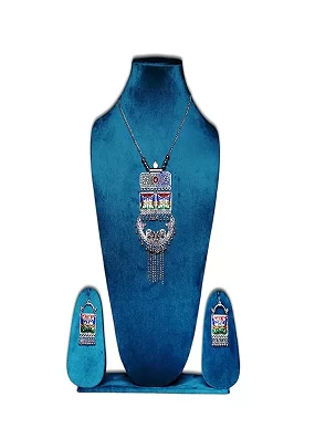 Timeless Beauty Traditional Oxidized Necklace Set – Stylish Ethnic jewellery for Women(classic)