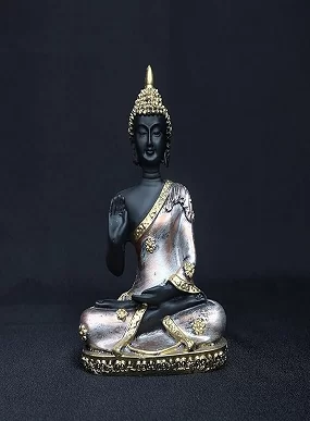 Polyresin Buddha Showpiece (16x10x5 cm) – Elegant Spiritual Idol for Home & Office Décor, Positivity & Meditation