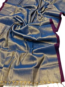 Tissue Cotton Saree – Elegant Comfort with Blouse Piece