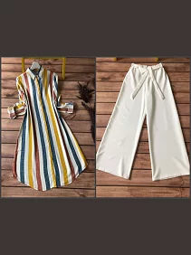 Women's Co-ord Set / Kurti and Palazzo Set / Casual & Festive Wear