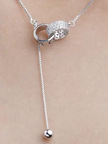 Interlocking Double Circle Pendant Chain