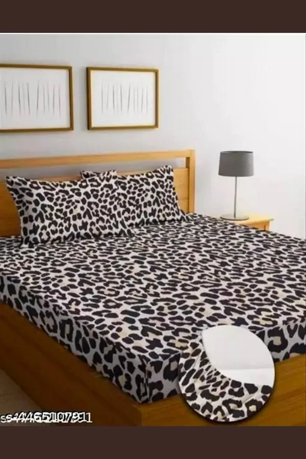 Aavya Queen Size Bedsheet | Abstract Print | Soft Microfibre Fabric | Multi-Color | Premium Bedding Set