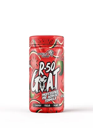 Muscle Garage R-50 GOAT Pre-Workout| Energy, Focus, Strength & Muscle Pump Booster | 50 Servings – Explosive Performance Supplement | 350 gm (350gm, Watermelon)