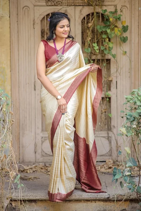 Pattu Silk Saree for Women - Traditional wowen Pattu Silk Saree with blouse piece