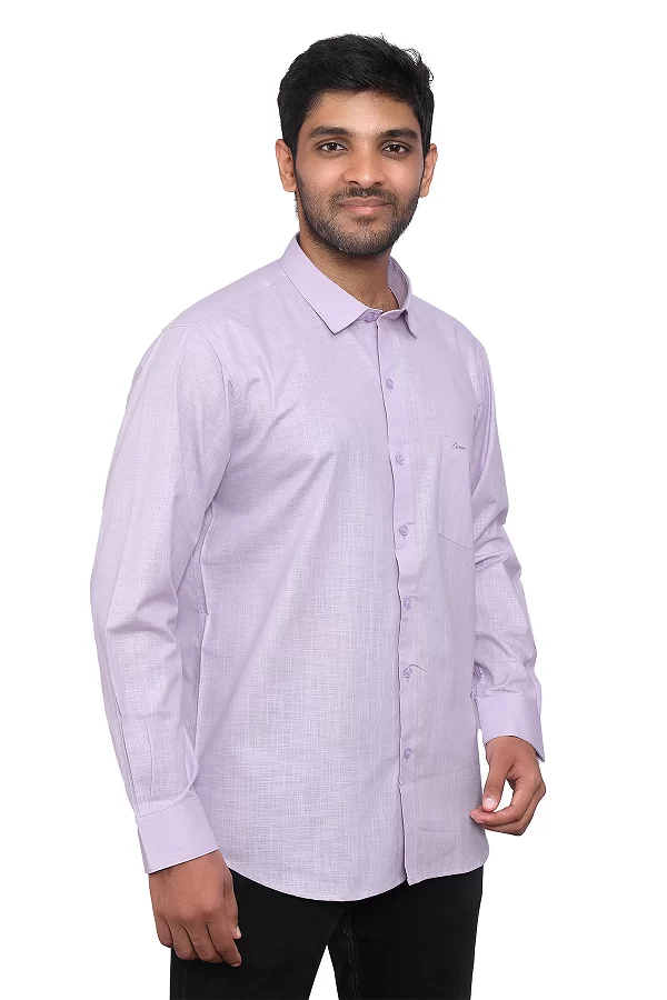 cotton linen mens formal shirt