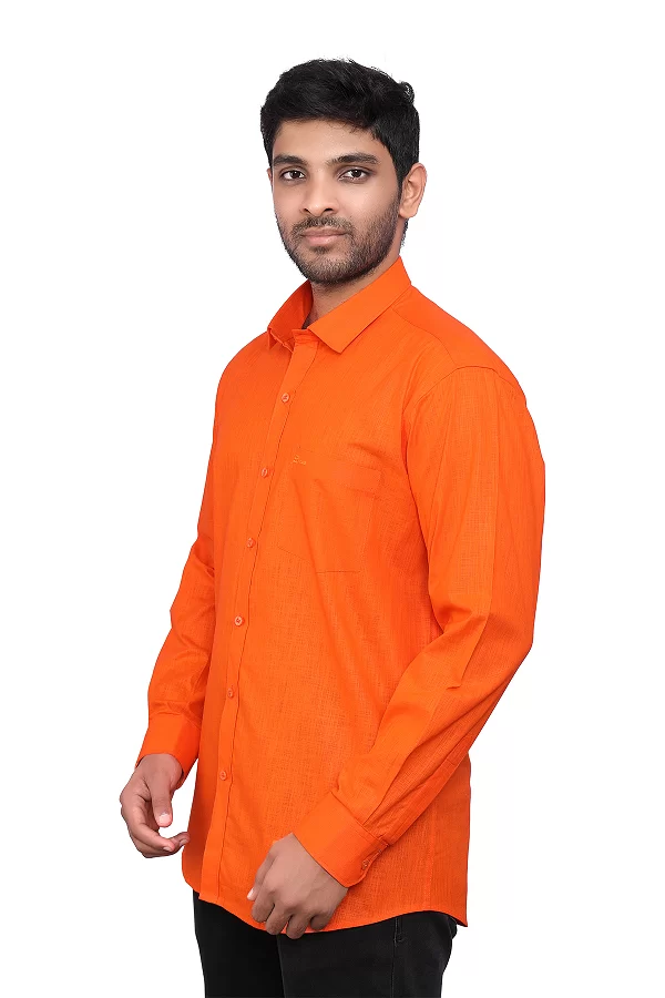 cotton linen mens formal shirt