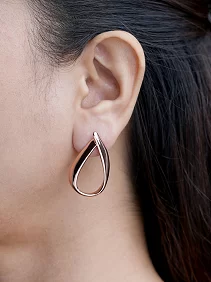 Teardrop Stud Earrings