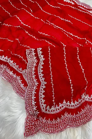 PARTY WEAR DESIGNER SAREES WITH HAND  EMBELLISHED STONES AND WORK