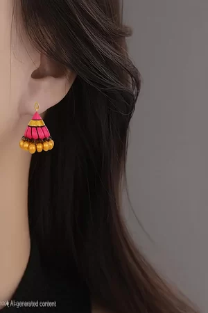 Terracotta handmade jhumka