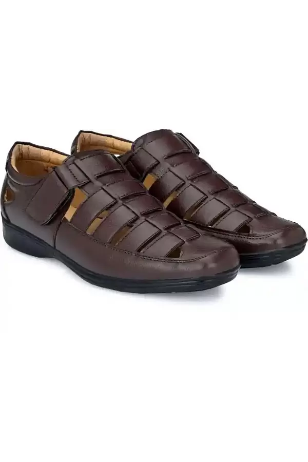 WUGO::Latest Fabulous Men Sandals|Roman Sandals/Outdoor Sandal For Men's & Boys-103-Sandal-BRN