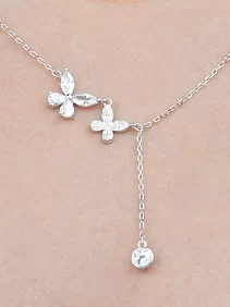 Butterfly Trio Pendant Chain