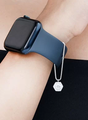 Hexagon  Watch Charm