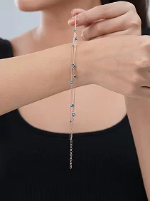 Triple Layer Evil Eye Bracelet